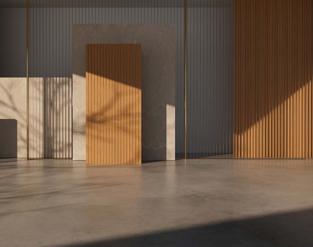 3D-rendering arkitektonisk bakgrund