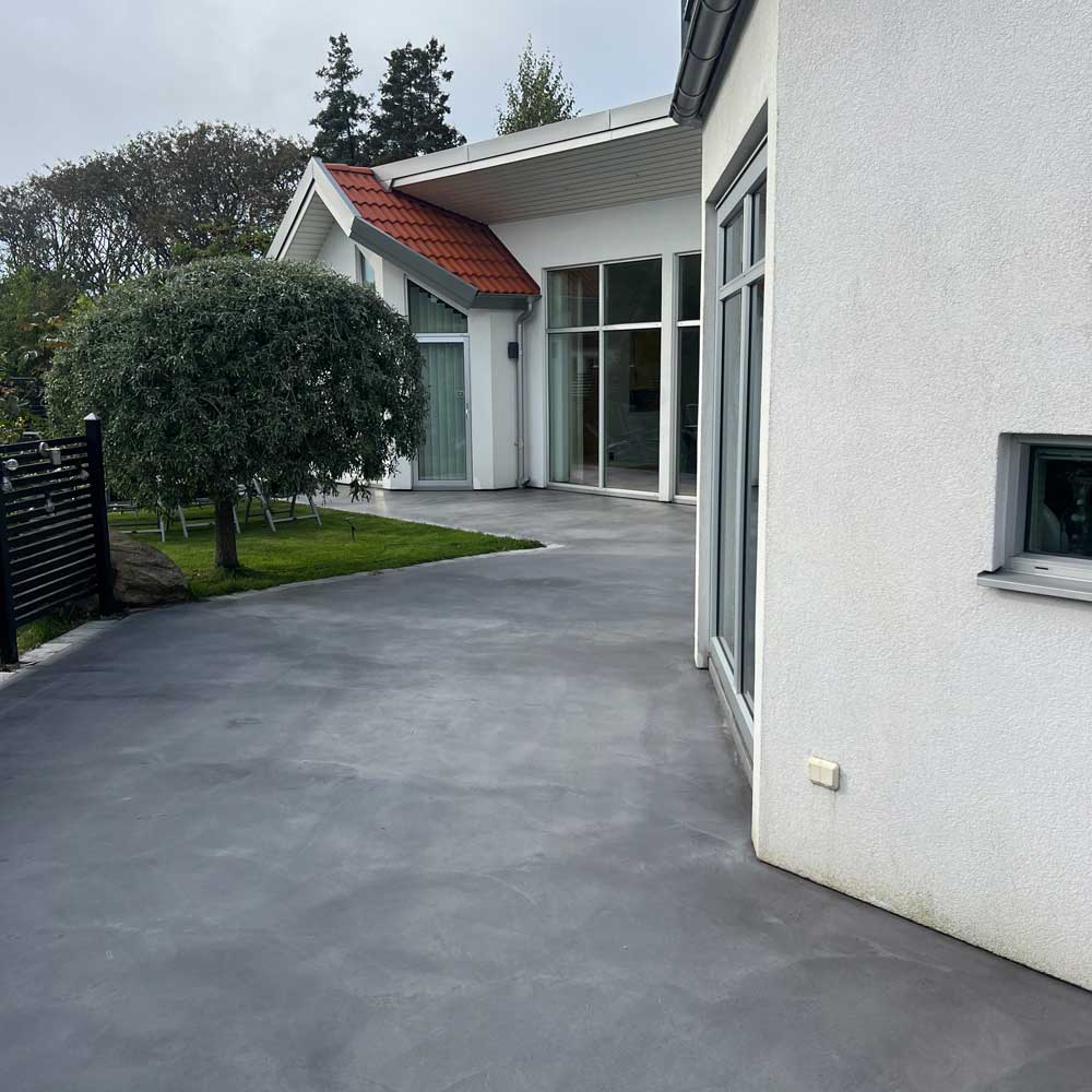 Slipad och Polerad betong HTC Superfloor Platinum i matsal