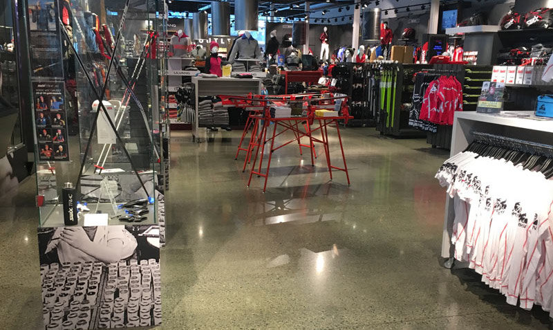 Ett golv i en butik